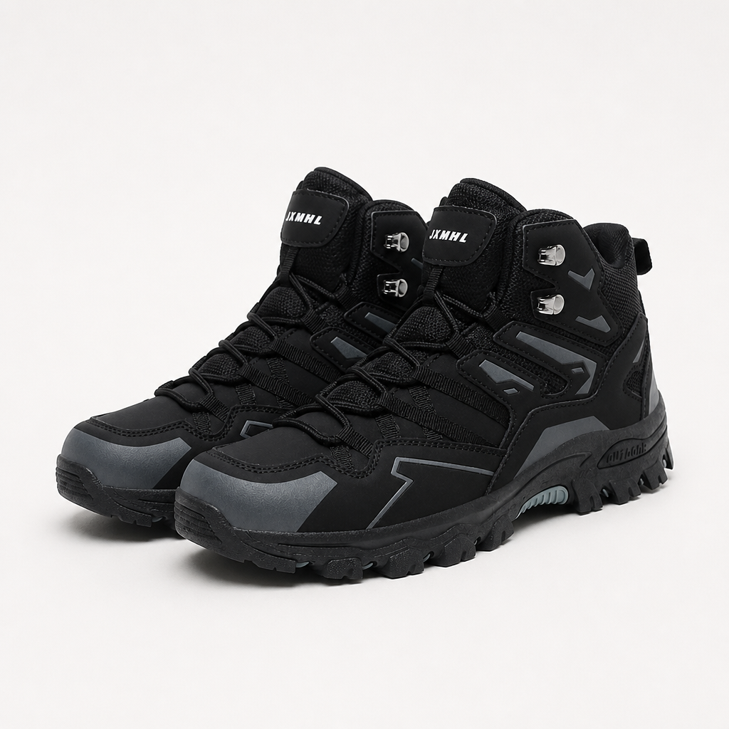 Carolyn | Womens Trail Walking Sneakers Hiking Shoes, Black