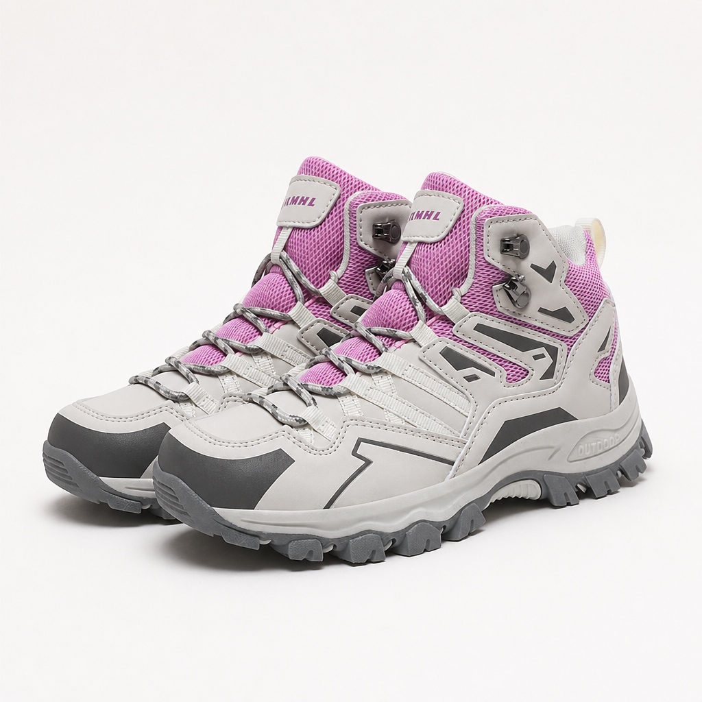 Carolyn | Womens Trail Walking Sneakers Hiking Shoes, Purple