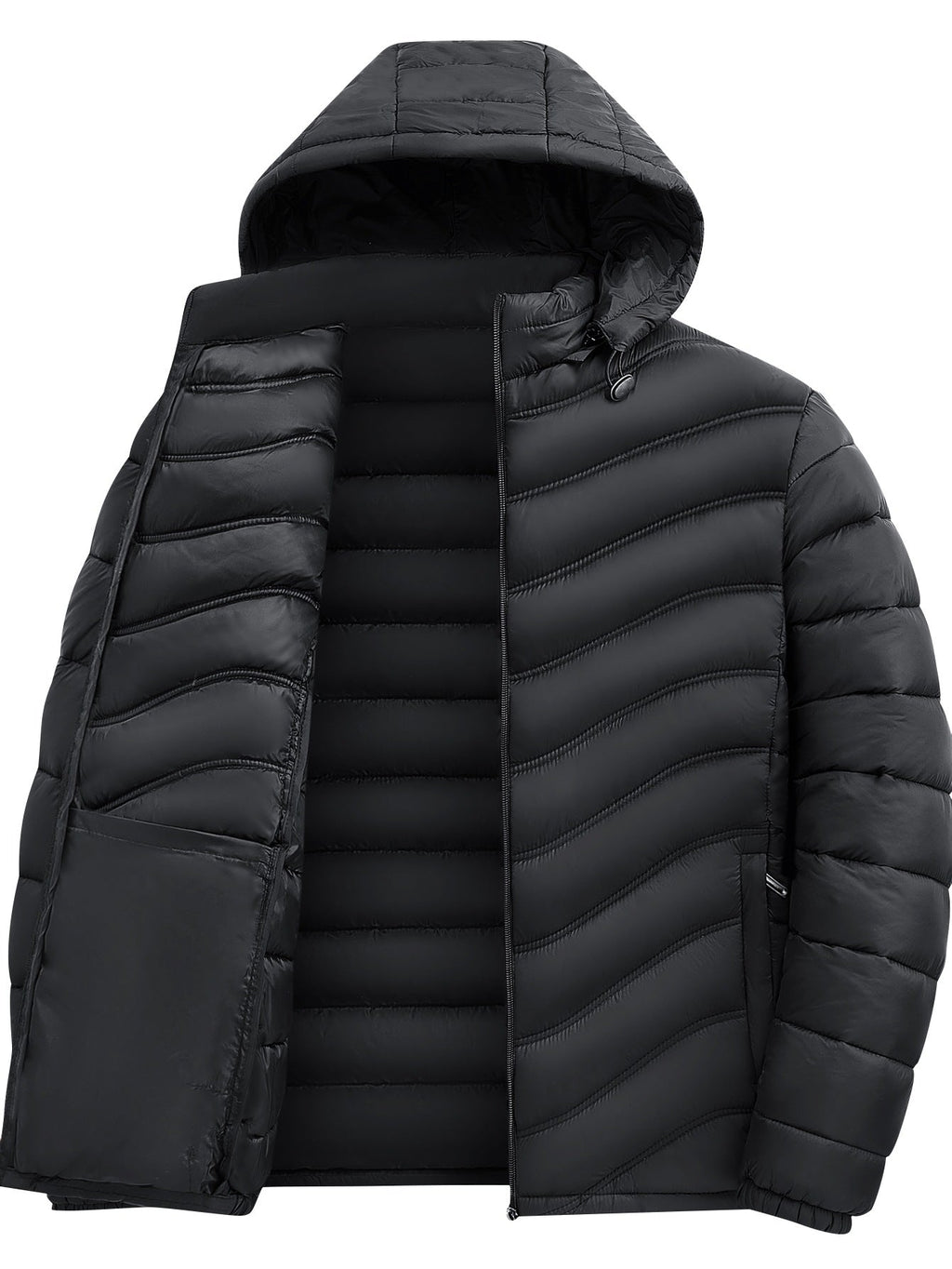 Cash | Mens Puffer Jacket Lightweight Padded Winter Quilted Coat