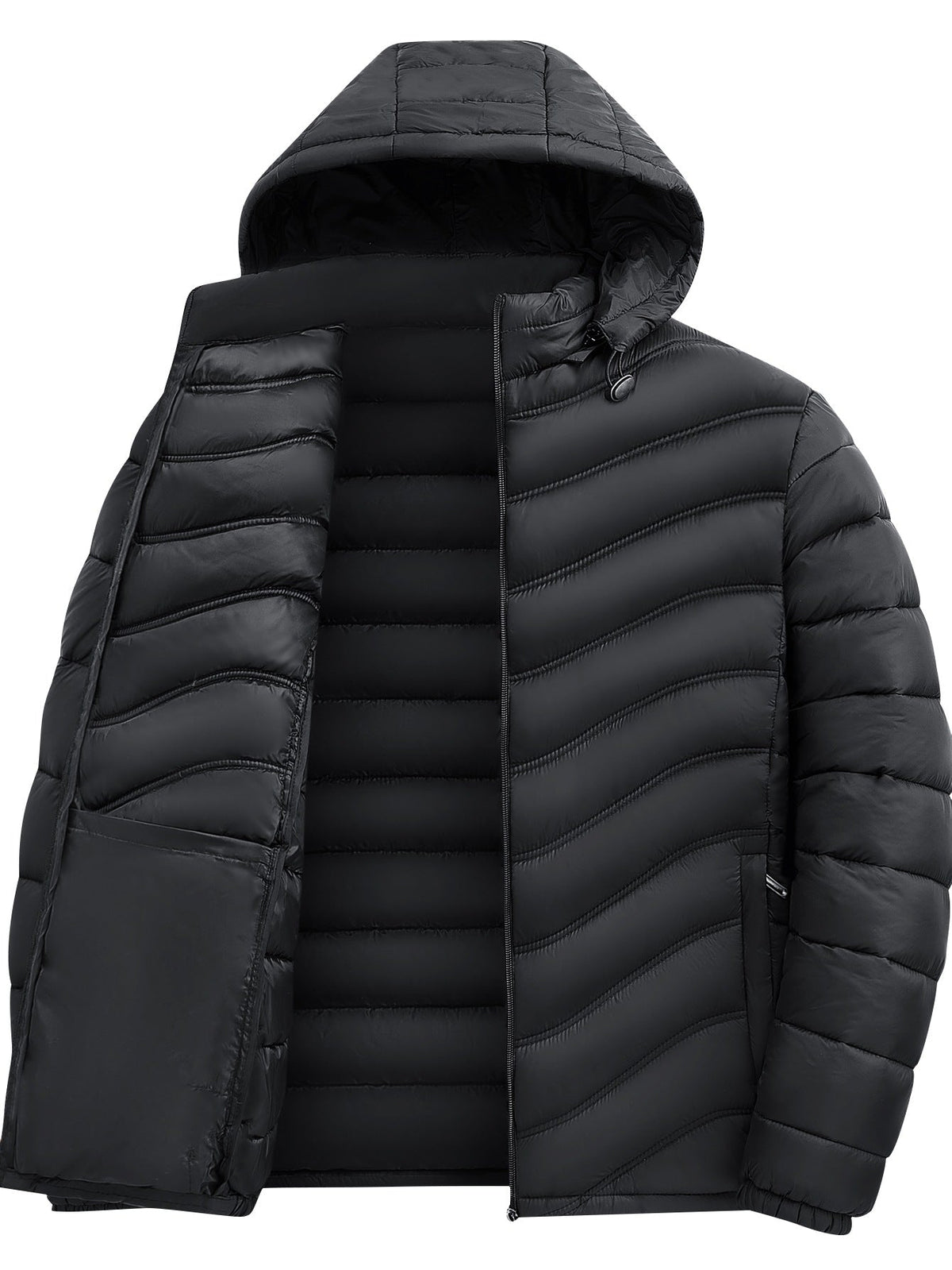 Cash | Mens Puffer Jacket Lightweight Padded Winter Quilted Coat