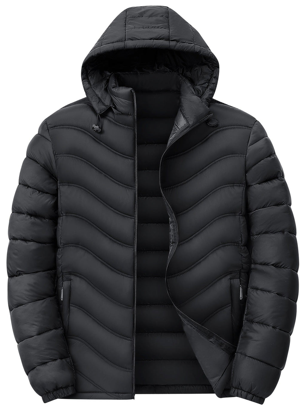 Cash | Mens Puffer Jacket Lightweight Padded Winter Quilted Coat