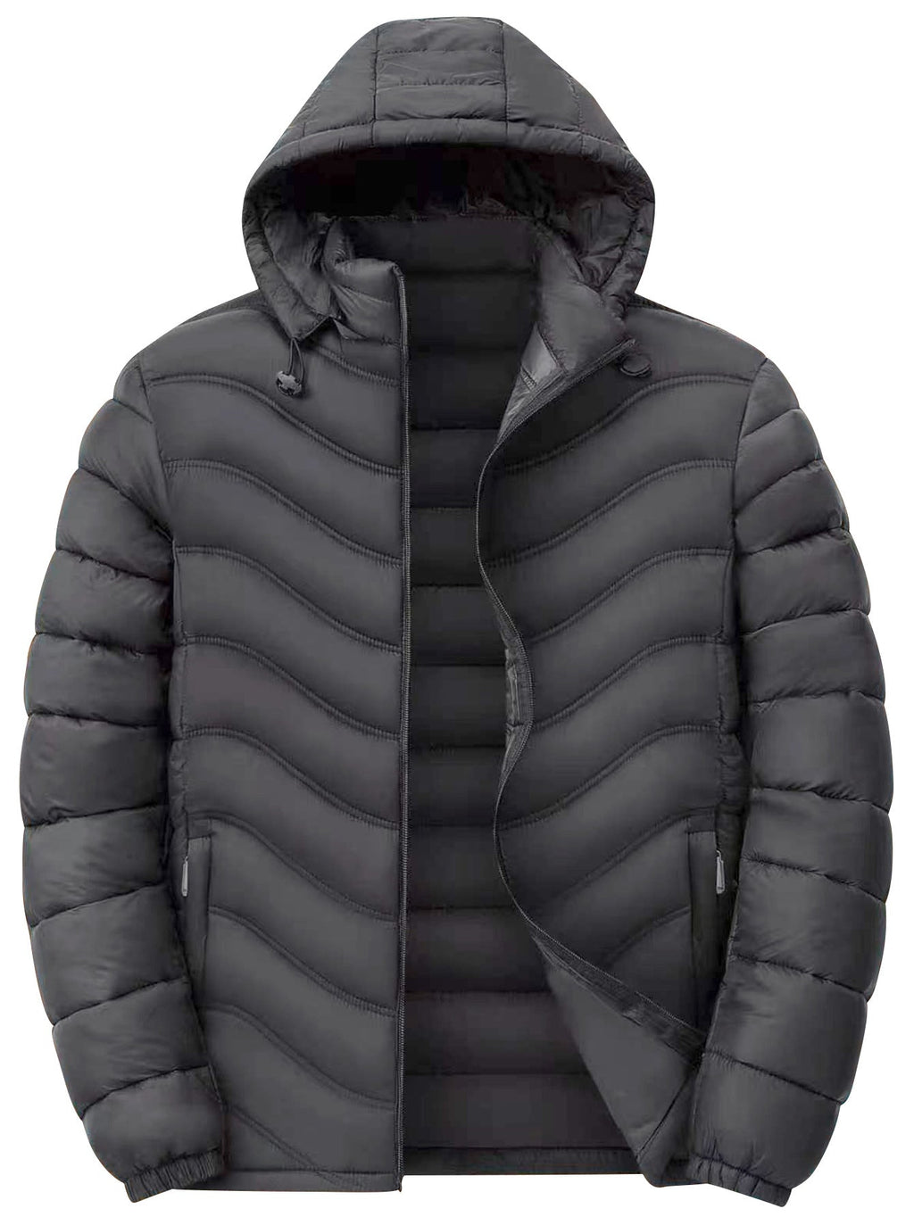 Cash | Mens Puffer Jacket Lightweight Padded Winter Quilted Coat