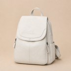Casimir | Womens Large Capacity Travel School Shoulder Backpack Bag, Pure White