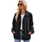 Cathy | Womens Vintage Washed Denim Jacket