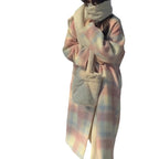 Cecilia | Womens Plaid Wool Blend Coat - 5