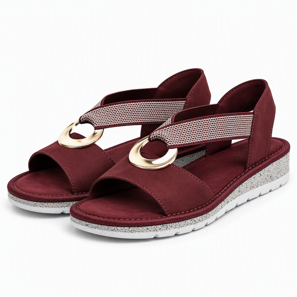 Celine | Womens Fisherman Ankle Strap Wedge Heeled Sandals