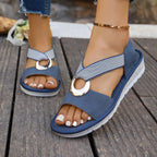 Celine | Womens Fisherman Ankle Strap Wedge Heeled Sandals