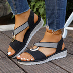 Celine | Womens Fisherman Ankle Strap Wedge Heeled Sandals