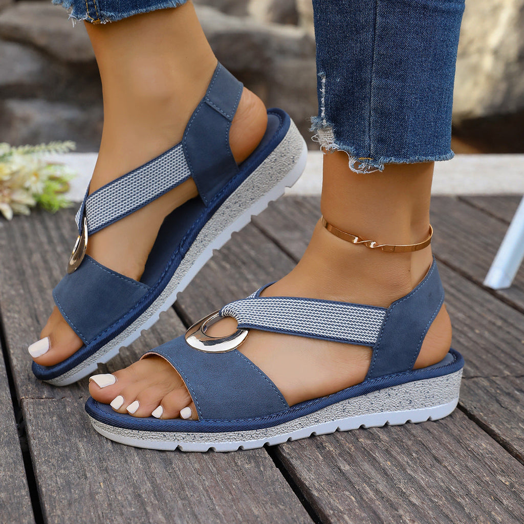 Celine | Womens Fisherman Ankle Strap Wedge Heeled Sandals