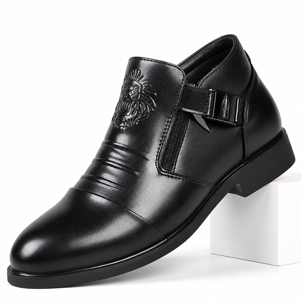 Charlie | Mens Leather Dress Shoes Pointed Toe Business Casual Formal Footwear