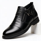 Charlie | Mens Leather Dress Shoes Pointed Toe Business Casual Formal Footwear
