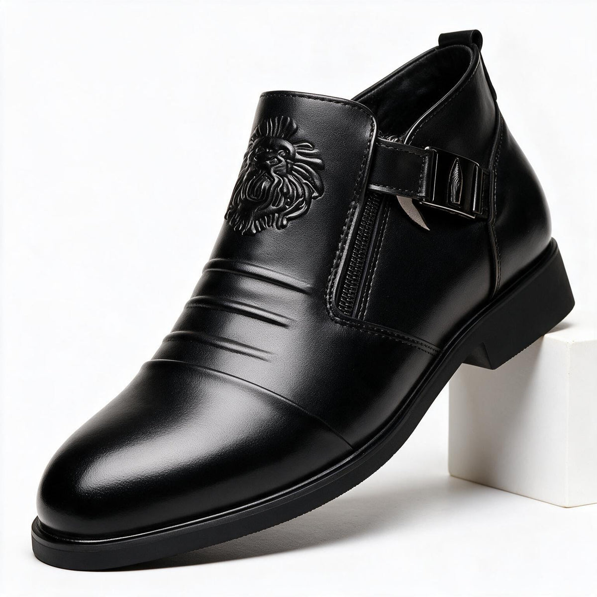 Charlie | Mens Leather Dress Shoes Pointed Toe Business Casual Formal Footwear