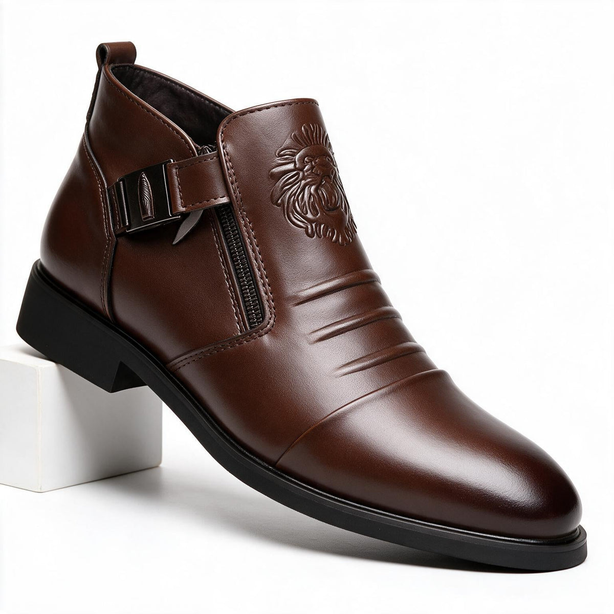 Charlie | Mens Leather Dress Shoes Pointed Toe Business Casual Formal Footwear