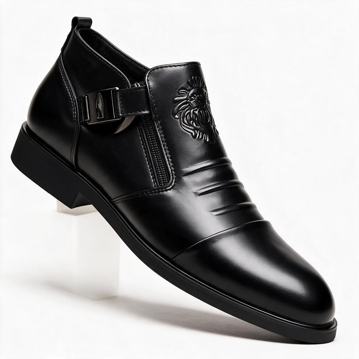 Charlie | Mens Leather Dress Shoes Pointed Toe Business Casual Formal Footwear