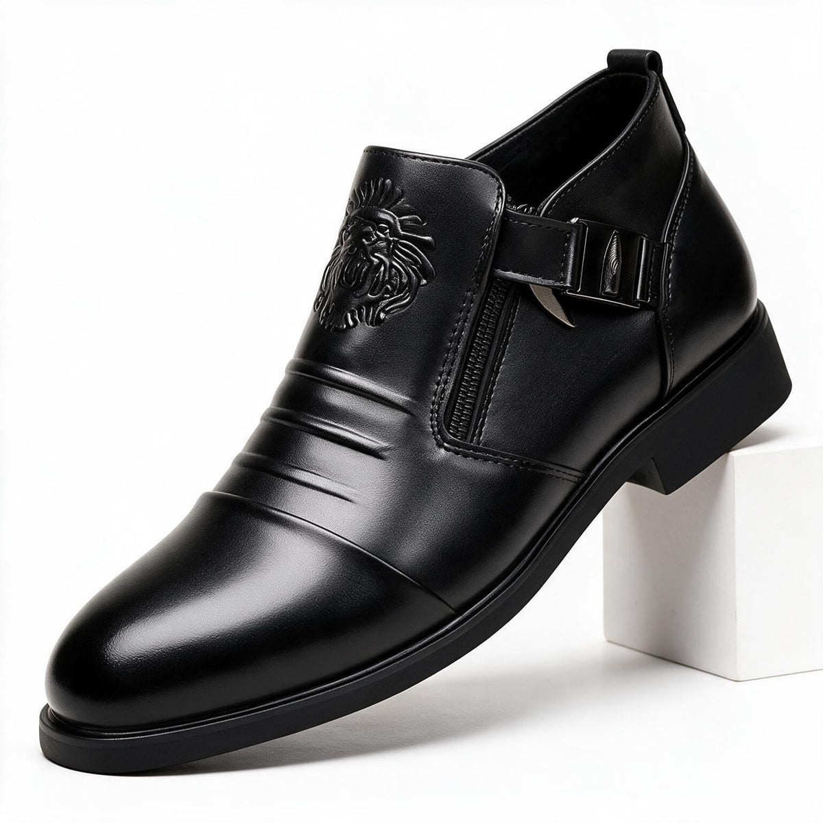 Charlie | Mens Leather Dress Shoes Pointed Toe Business Casual Formal Footwear