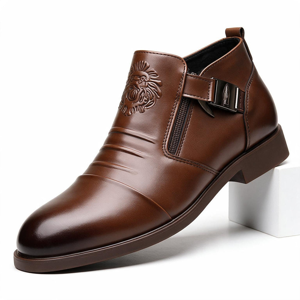 Charlie | Mens Leather Dress Shoes Pointed Toe Business Casual Formal Footwear