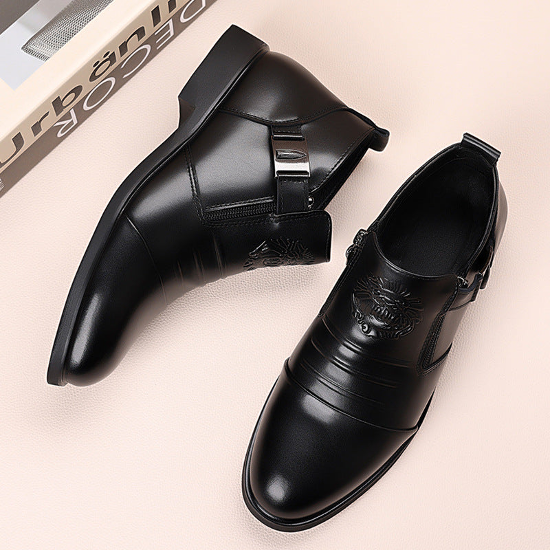 Charlie | Mens Leather Dress Shoes Pointed Toe Business Casual Formal Footwear