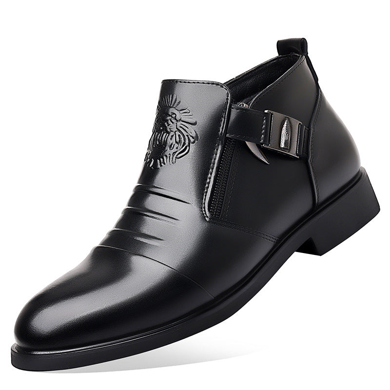 Charlie | Mens Leather Dress Shoes Pointed Toe Business Casual Formal Footwear