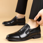 Charlie | Mens Leather Dress Shoes Pointed Toe Business Casual Formal Footwear