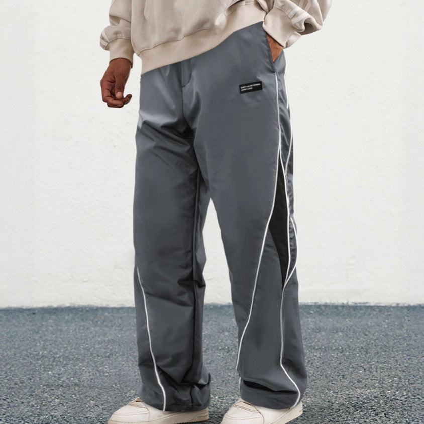 Chloe | Womens Wide Leg Straight Casual Elastic Waist Pants