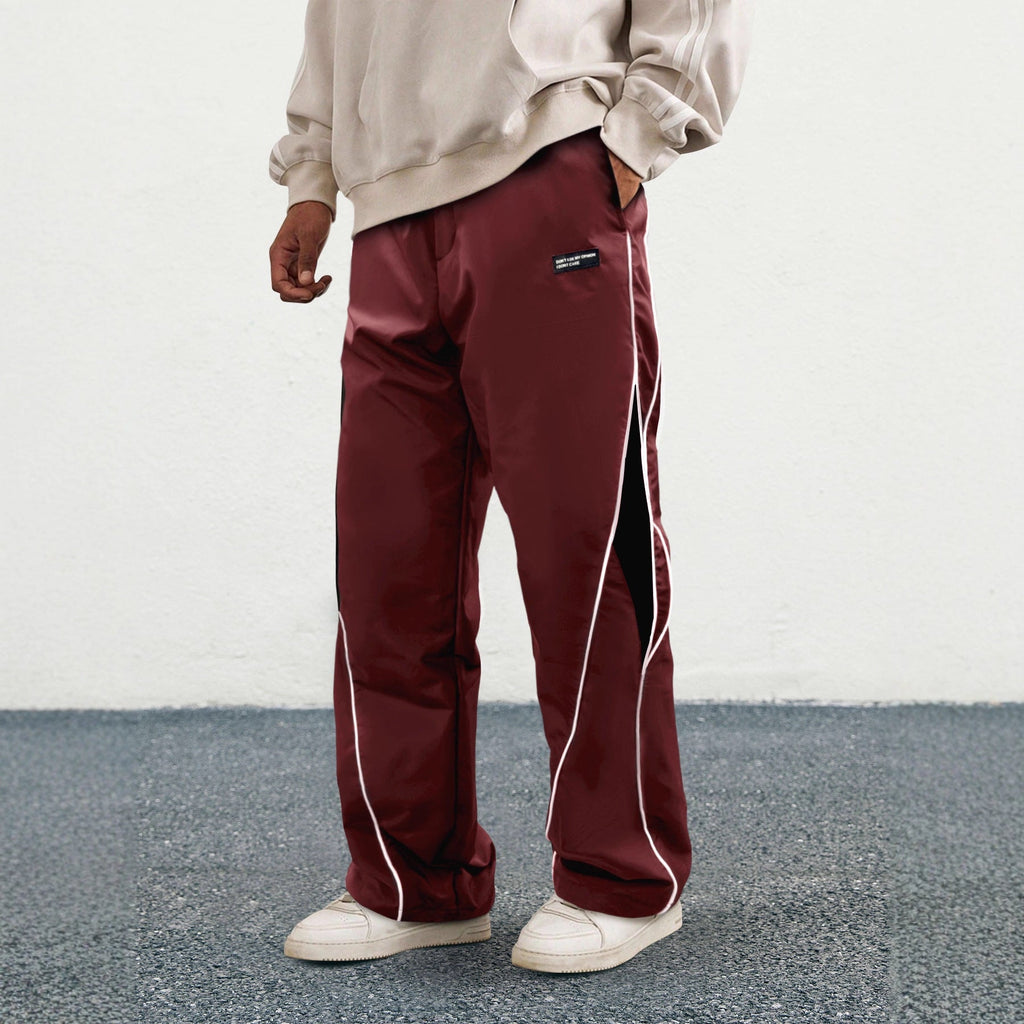 Chloe | Womens Wide Leg Straight Casual Elastic Waist Pants