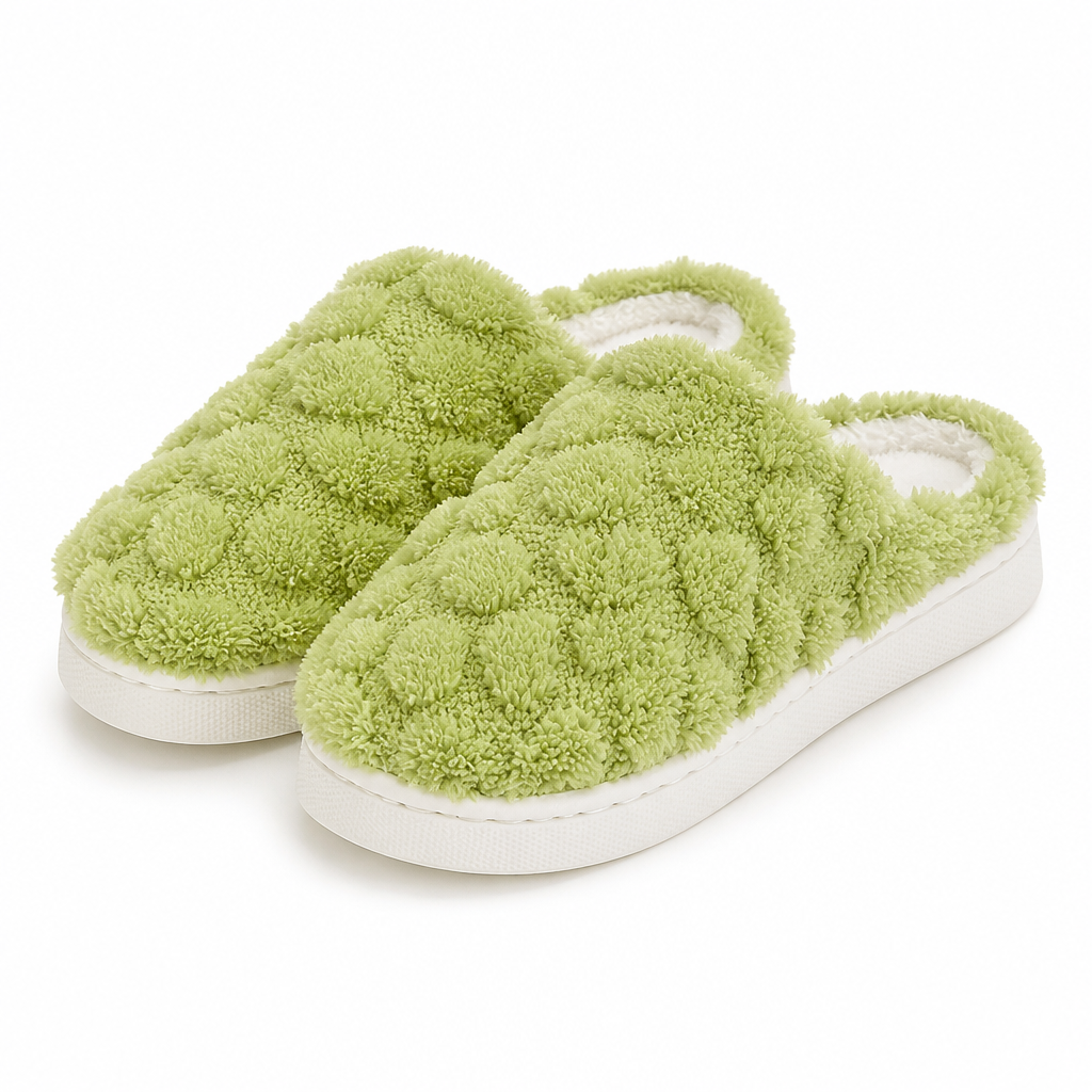 Christina | Womens Fluffy Fuzzy Memory Foam Warm Winter Indoor House Slippers Shoes