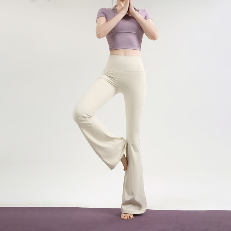 Cindy | Womens Flare Leggings High Waisted Yoga Gym Sports Pants