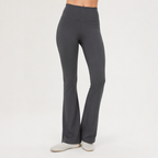 Cindy | Womens Flare Leggings High Waisted Yoga Gym Sports Pants, Gray 2