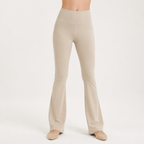Cindy | Womens Flare Leggings High Waisted Yoga Gym Sports Pants, Brown 2