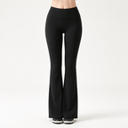 Cindy | Womens Flare Leggings High Waisted Yoga Gym Sports Pants, Black