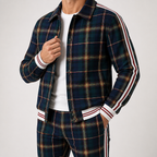 Cleo | Mens Tracksuit Shacket Two Piece Set Jacket Trousers Casual, Design 11