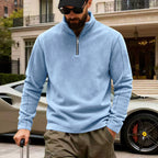 Clinton | Mens Fleece Half Zip Warm Casual Sweatshirt