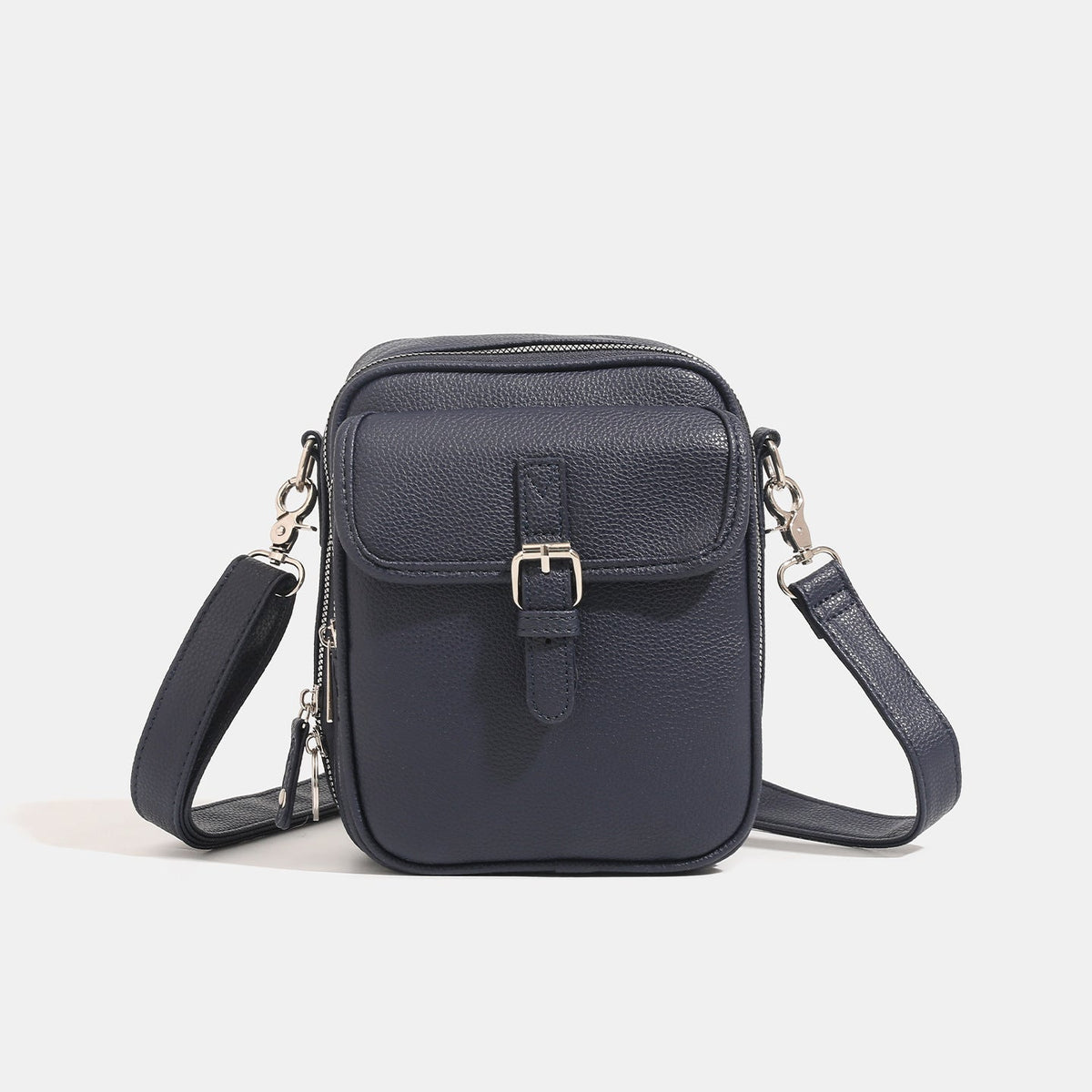 Coleman | Mens Leather Look Crossbody Messenger Shoulder Phone Bag