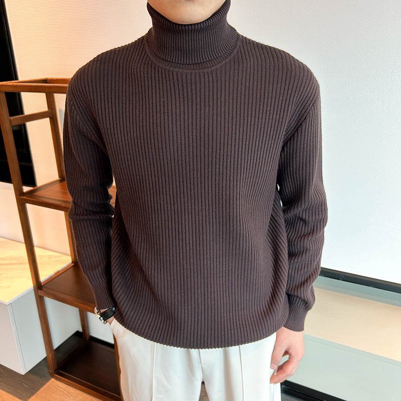 Colin | Mens Turtleneck Sweater Roll Neck Knit Base Layer Pullover