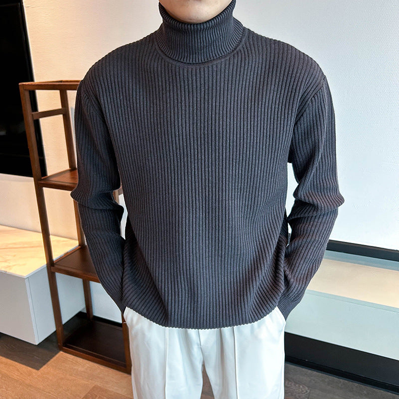 Colin | Mens Turtleneck Sweater Roll Neck Knit Base Layer Pullover