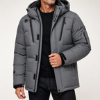 Colt | Mens Puffer Hooded Padded Winter Warm Insulated Jacket, Grey