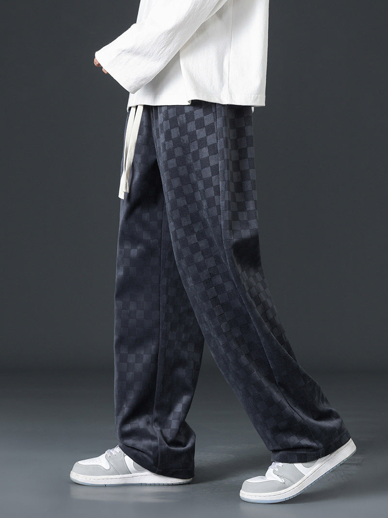 Cooper | Mens Corduroy Wide Leg Straight Loose Casual Pants