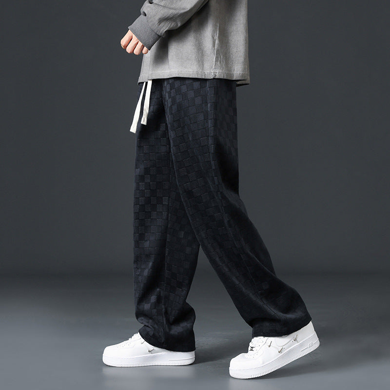 Cooper | Mens Corduroy Wide Leg Straight Loose Casual Pants