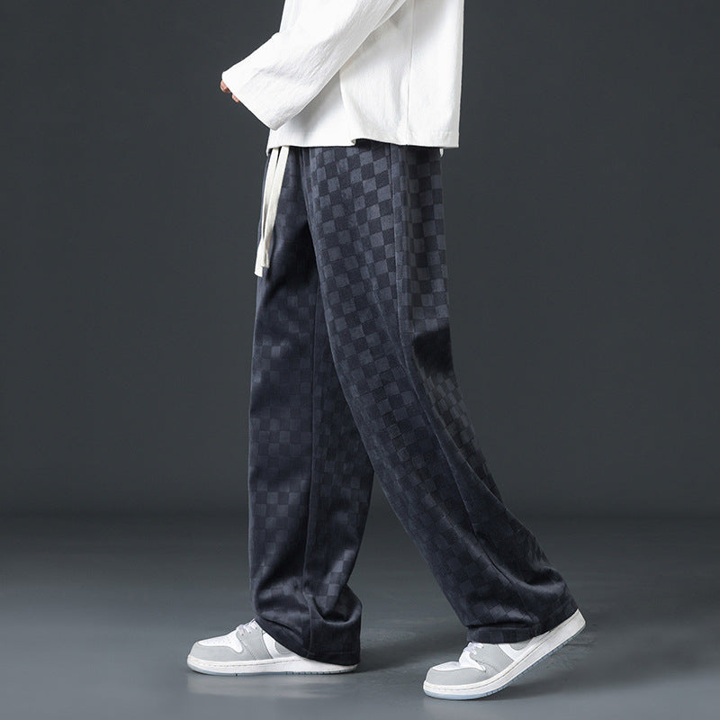 Cooper | Mens Corduroy Wide Leg Straight Loose Casual Pants