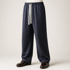 Cooper | Mens Corduroy Wide Leg Straight Loose Casual Pants, Dark Grey