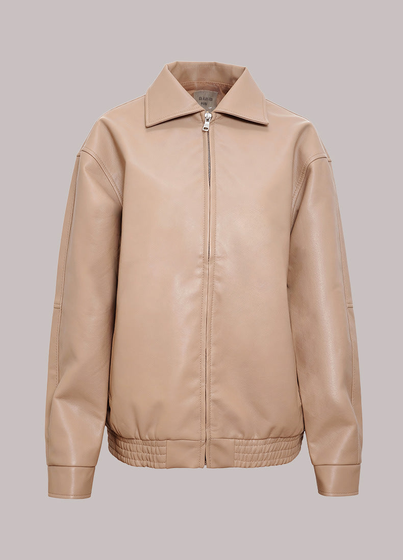 Corbin | Mens Faux Leather Jacket Biker Motorcycle Street Coat