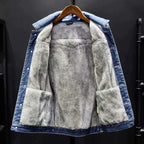 Cormac | Mens Fleece Lined Denim Jacket - 1