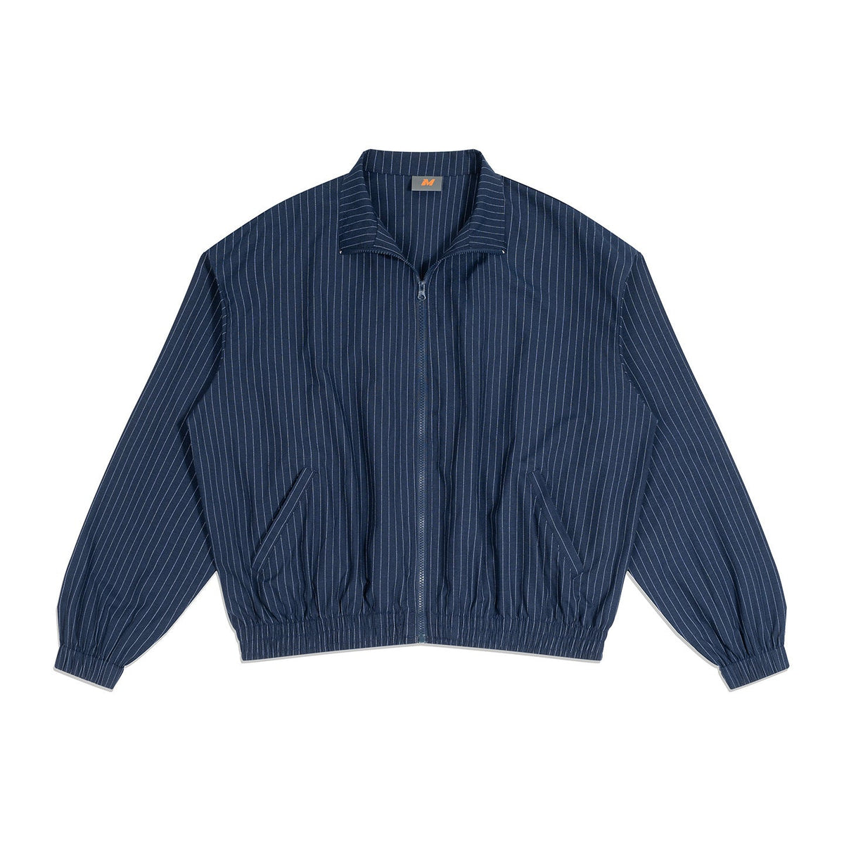 Corwin | Mens Striped Lightweight Stand Collar Zip Up Track Jacket