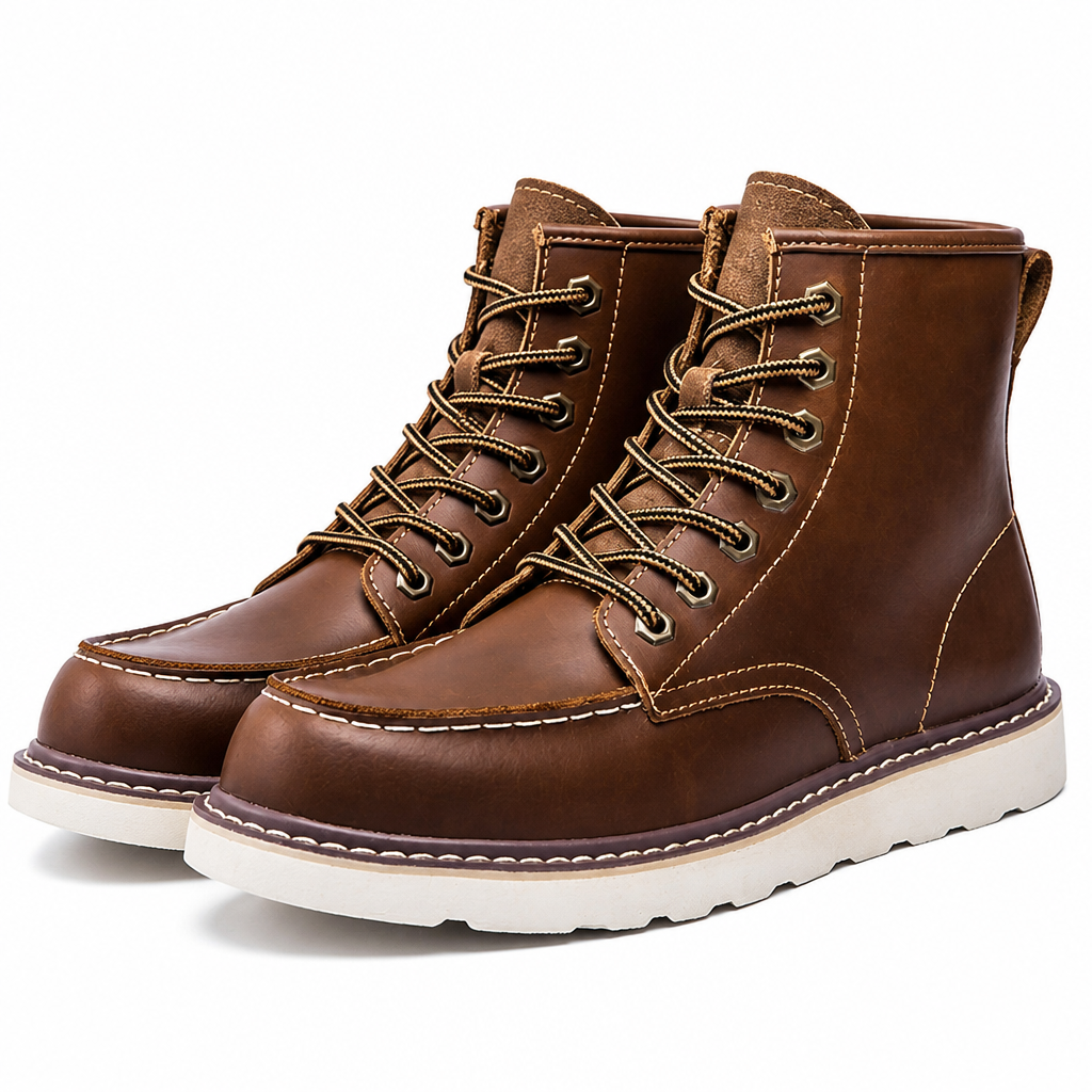 Craig | Mens Fleece Lined Work Boots Warm Retro Winter Footwear