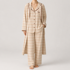 Cynthia | Womens Cotton Long Sleeve Loungewear Pajama Set, Blush Pink