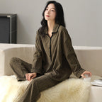 Cynthia | Womens Cotton Long Sleeve Loungewear Pajama Set