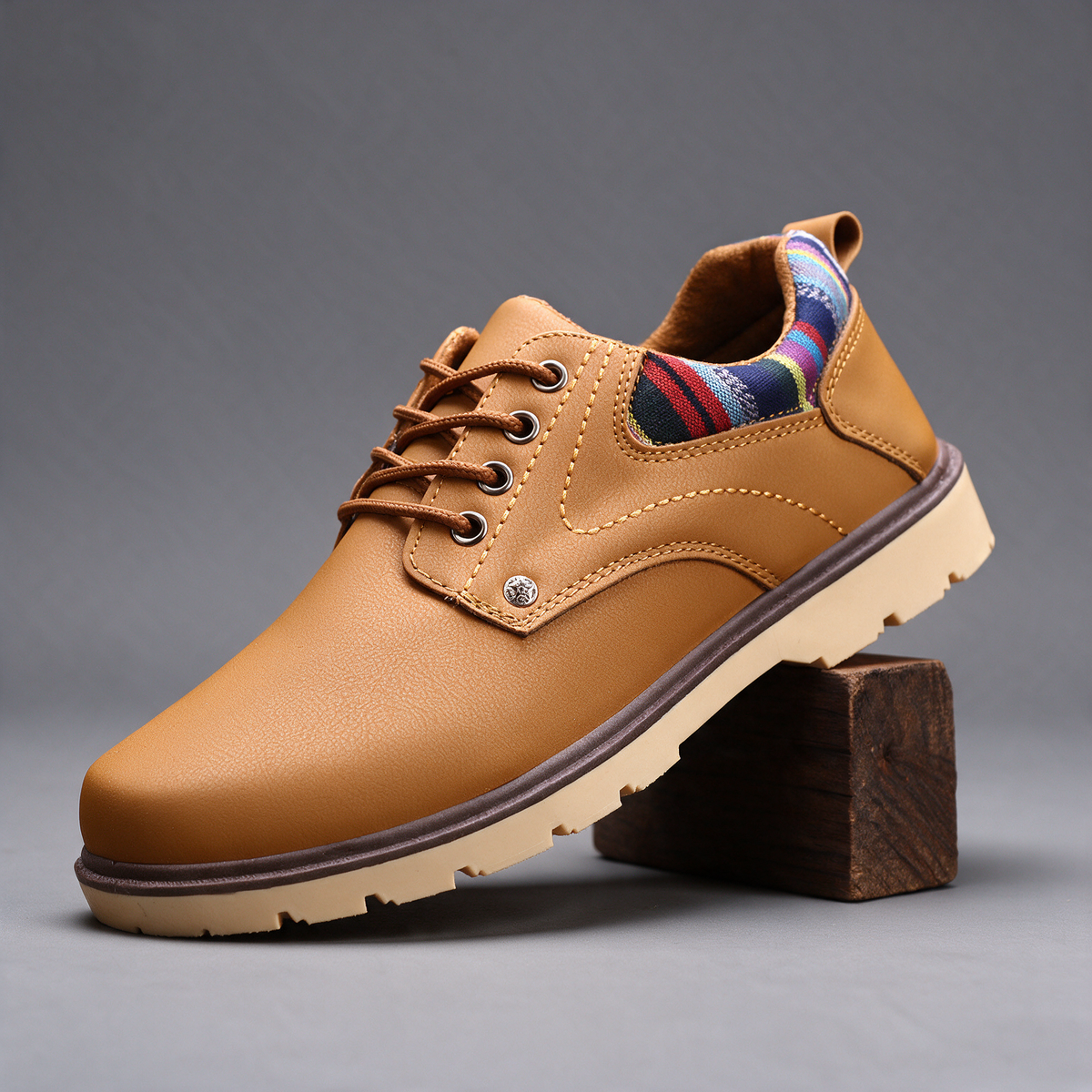 Dalton orthopedic lace-up work shoes for men