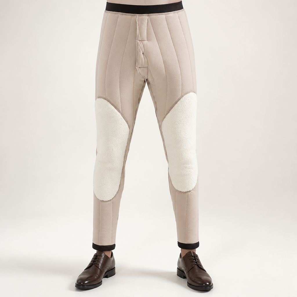 Dave | Mens Fleece Lined Thermal Warm Winter Thick Pants, Grey