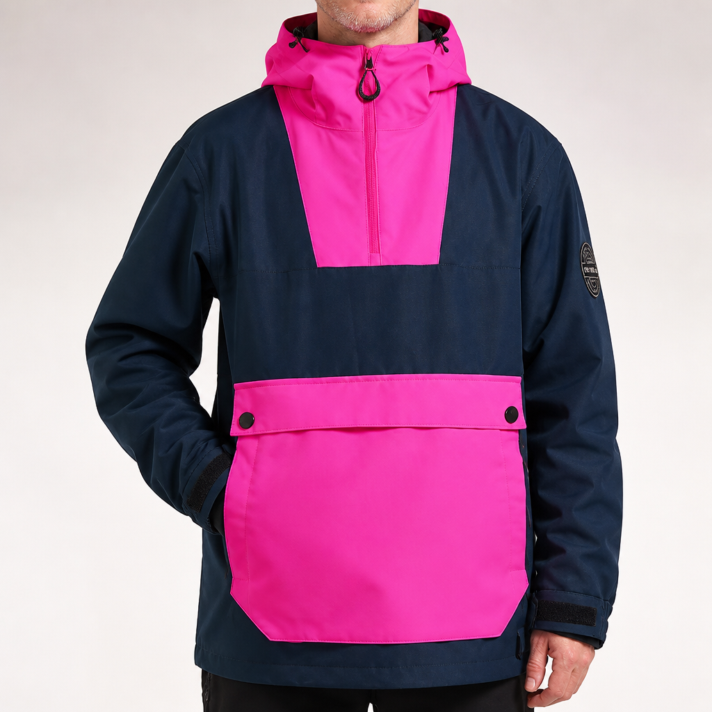 David | Mens Waterproof Windproof Snowboard Winter Ski Jacket, Navy Blue