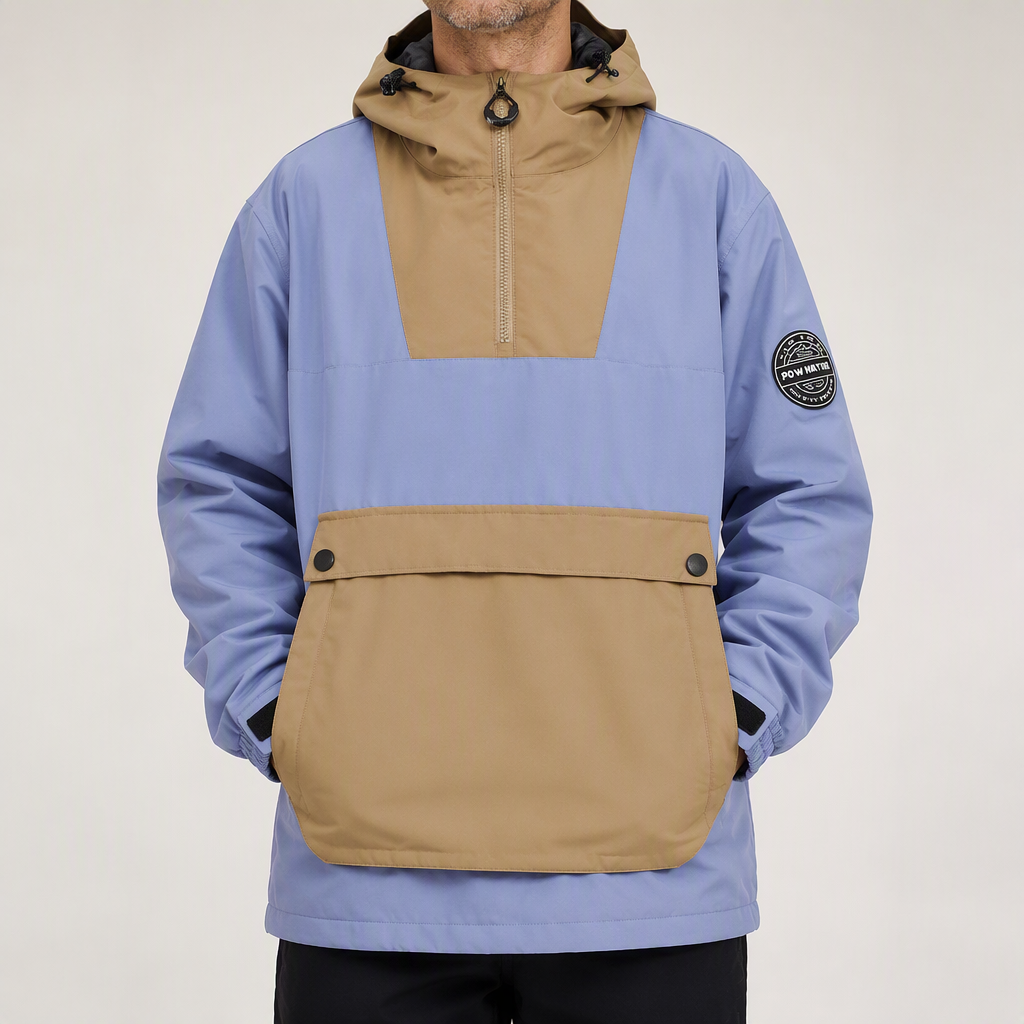 David | Mens Waterproof Windproof Snowboard Winter Ski Jacket, Blue Purple